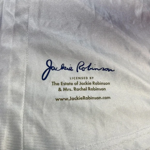 Brooklyn Dodgers Jersey Mens XL MLB‎ Baseball Jackie Robinson 42 Full Zip White - Picture 2 of 9